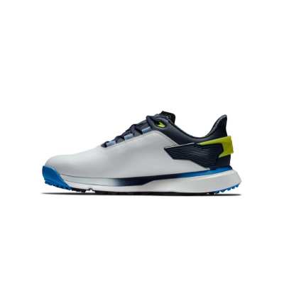 Chaussures Footjoy Pro SLX White Navy Blue Profil