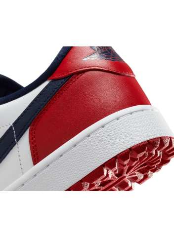 Chaussures Nike Air Jordan 1 Low G White Navy Red Zoom Arrière