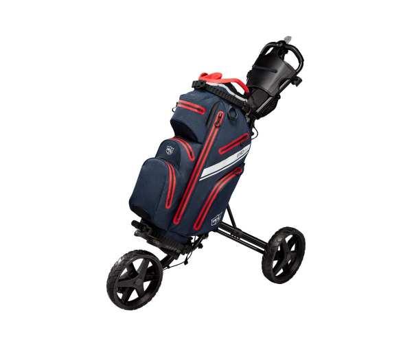 Sac Chariot Wilson Staff Exo Dry Navy Red White Présentation Chariot