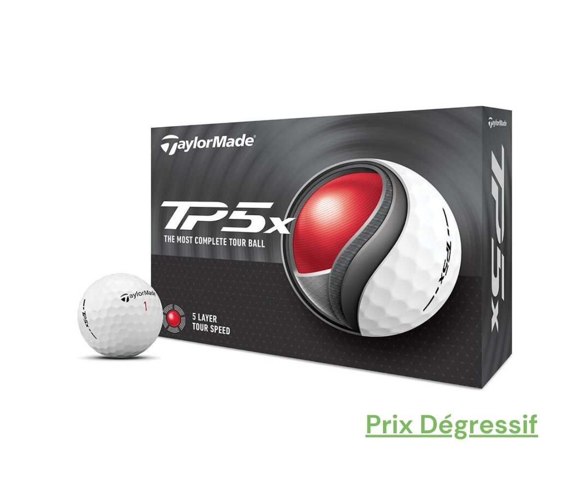 Balles Taylormade TP5x 2024 Puissance Maximale et Contrôle Parfait