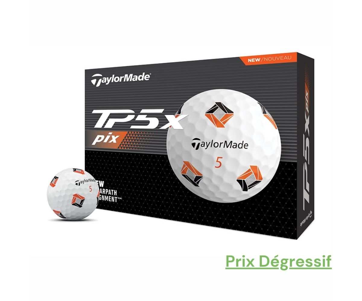 Balles Taylormade TP5x Pix 3.0 2024 Dozen