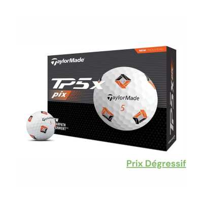 Balles Taylormade TP5x Pix 3.0 2024 Dozen