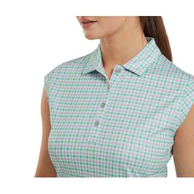 Polo Femme Footjoy Gingham Print SS24