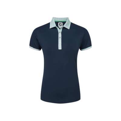 Polo Femme Footjoy Gingham Trim SS24