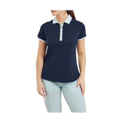 Polo Femme Footjoy Gingham Trim SS24