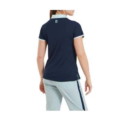 Polo Femme Footjoy Gingham Trim SS24