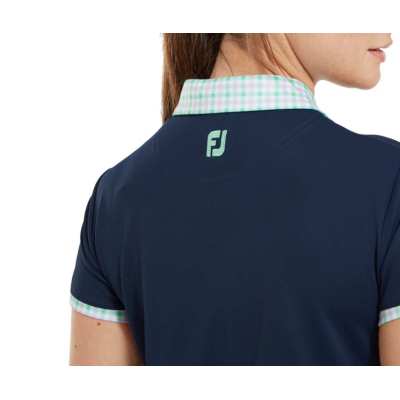 Polo Femme Footjoy Gingham Trim SS24
