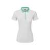 Polo Femme Footjoy Col Blok SS24 White Mint
