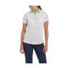 Polo Femme Footjoy Col Blok SS24 White Mint