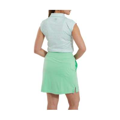 Jupe Short Footjoy Skort Gingham Trim SS24 Mint