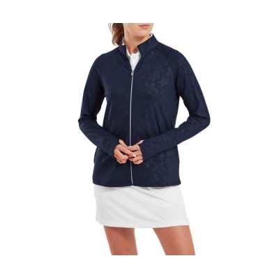 Veste Femme Footjoy Floral Embossed Midlayer SS24 Navy