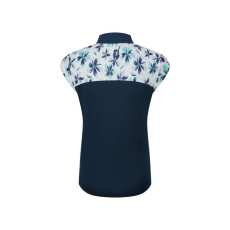 Polo Femme Footjoy Blocked Floral Cap Sleeve SS24 Navy