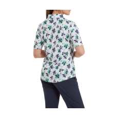 Polo Femme Footjoy Floral SS24 Lavender Mint Navy