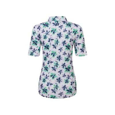 Polo Femme Footjoy Floral SS24 Lavender Mint Navy