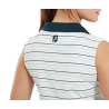 Polo Sans Manche Femme Footjoy Striped SS24 White Lavender Navy