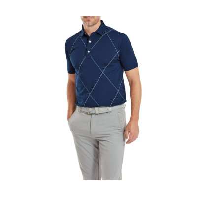 Polo Footjoy Raker Print SS24 Navy