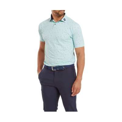 Polo Footjoy Tweed Texture SS24 Sea Glass