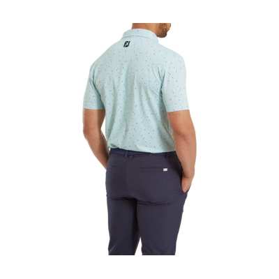 Polo Footjoy Tweed Texture SS24 Sea Glass