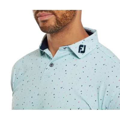 Polo Footjoy Tweed Texture SS24 Sea Glass