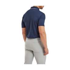 Polo Footjoy Solid With Primrose Trim Self Collar SS24 Navy