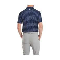 Polo Footjoy Flag Banner Print SS24 Navy