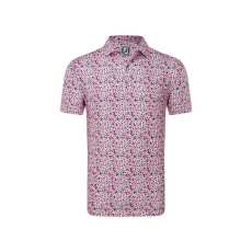 Polo Footjoy Primrose Print Lisle SS24 Red