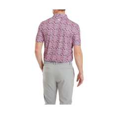 Polo Footjoy Primrose Print Lisle SS24 Red
