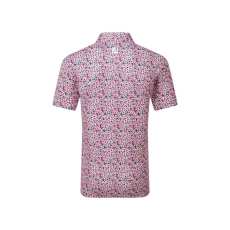 Polo Footjoy Primrose Print Lisle SS24 Red