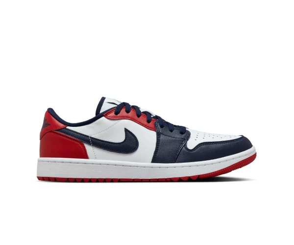 Chaussures Nike Air Jordan 1 Low G 24 White Navy Red