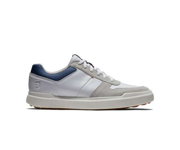 Chaussures Footjoy Contour Casual SS24 White Navy Grey