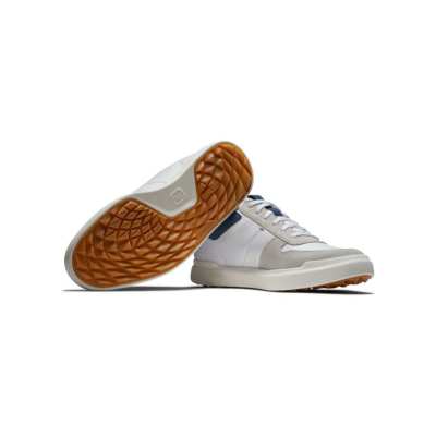 Chaussures Footjoy Contour Casual SS24 White Navy Grey