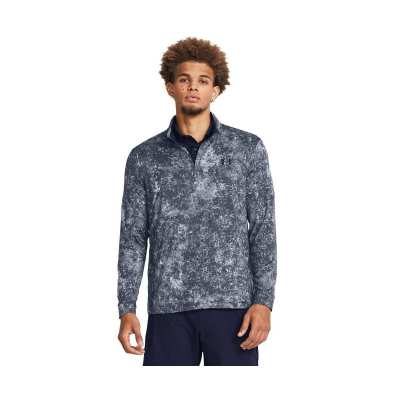 Sweat Under Armour Playoff Printed 1/4 Zip SS24 Downpour Grey