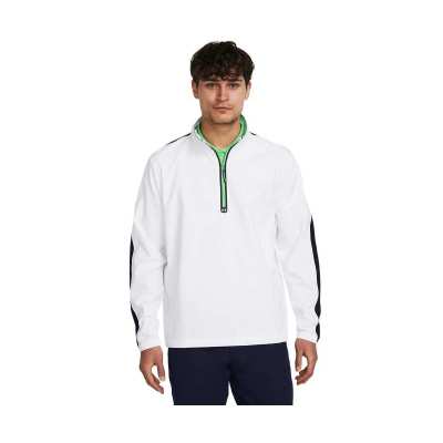 Sweat Coupe Vent Under Armour Storm Winstrike 1/2 Zip SS24 White Navy Green