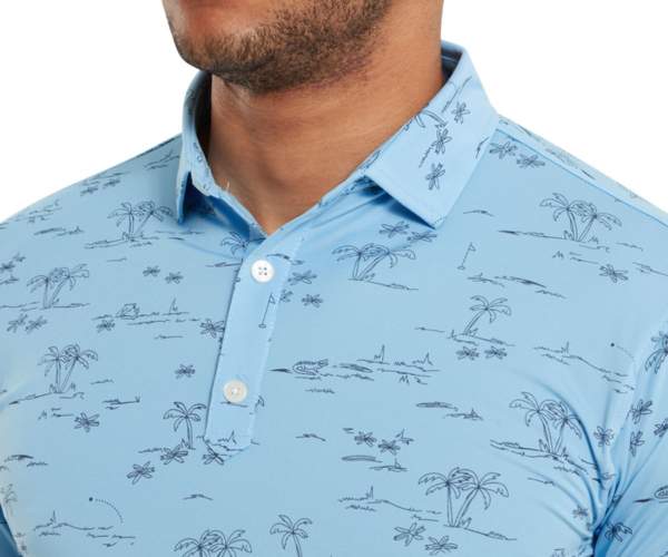 Polo Footjoy Tropic Golf Print Lisle