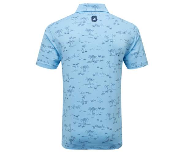 Polo Footjoy Tropic Golf Print Lisle