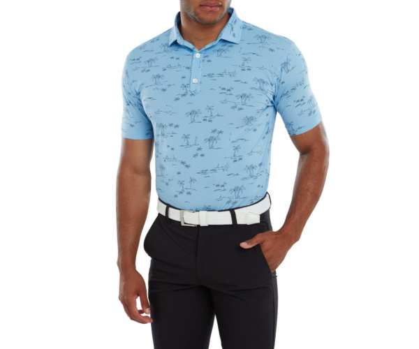 Polo Footjoy Tropic Golf Print Lisle