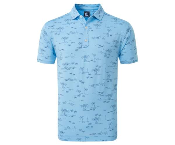 Polo Footjoy Tropic Golf Print Lisle