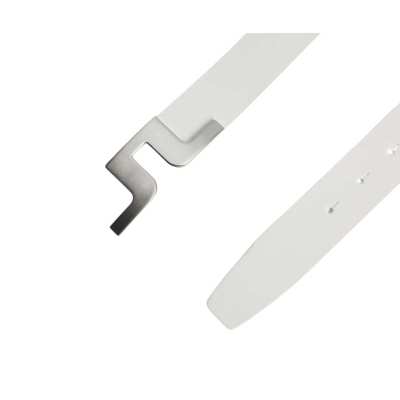 Ceinture J.Lindeberg Bridger Leather Belt SS24 White