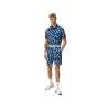 Polo J.Lindeberg Tour Tech Reg Fit Print SS24 Savanna Estate Blue