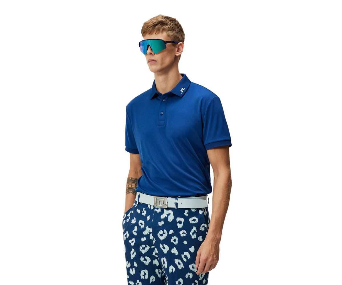 Polo J.Lindeberg KV Regulat Fit Print SS24 Estate Blue