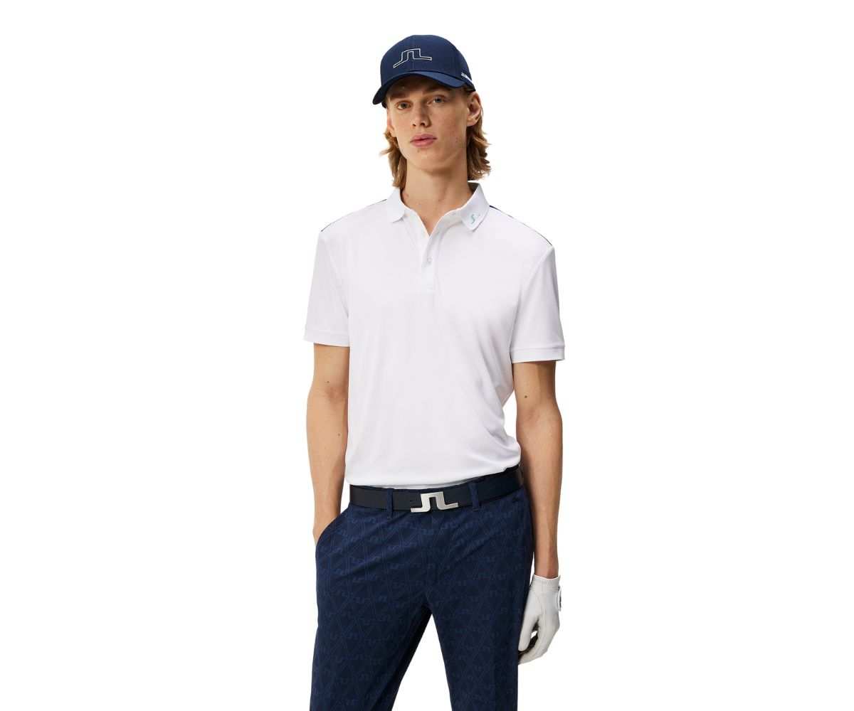 Polo J.Lindeberg Jeff Reg Fit SS24 White