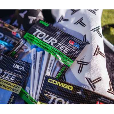 Tees Tour Tee Pro Green Pack x4