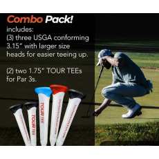 Tees Tour Tee Pro Green Pack x4 - Durabilité et Performance au Golf