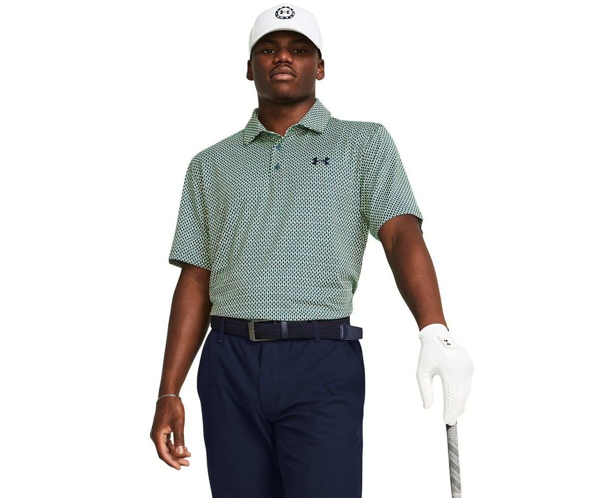 Polo Under Armour Playoff 3.0 Micro Pine SS24 Matrix Green