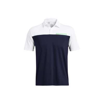 Polo Under Armour T2G Color Block SS24 Navy White