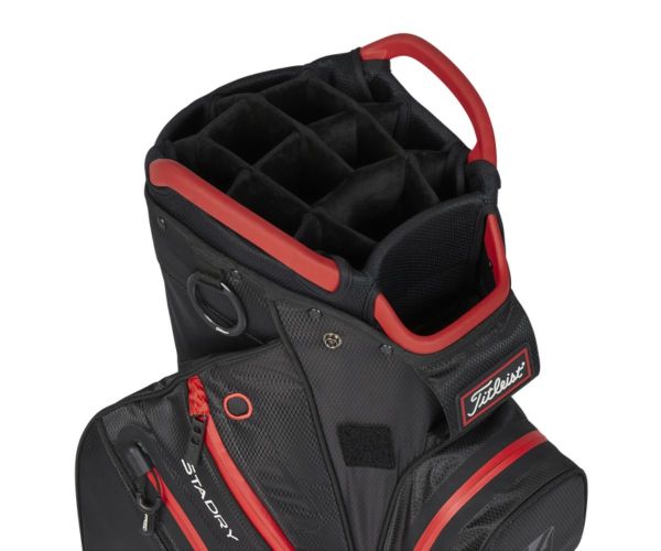 Sac Chariot Titleist Cart 14 Stadry Black Black Red