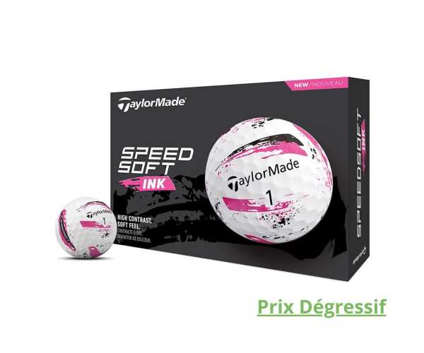 Balles Taylormade SpeedSoft Ink Pink