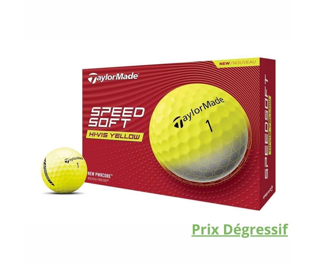 Balles Taylormade SpeedSoft Yellow Dozen