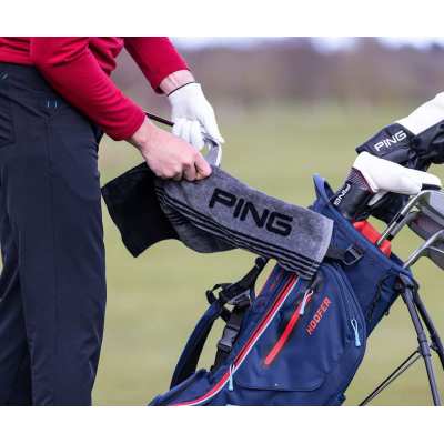 Serviette Ping Trifold 214 Grey Black