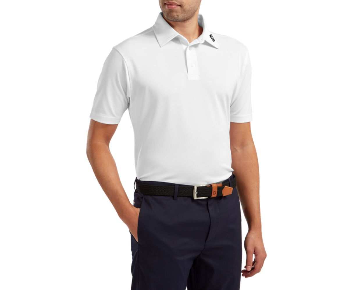 Polo Footjoy Stretch Pique Solid White